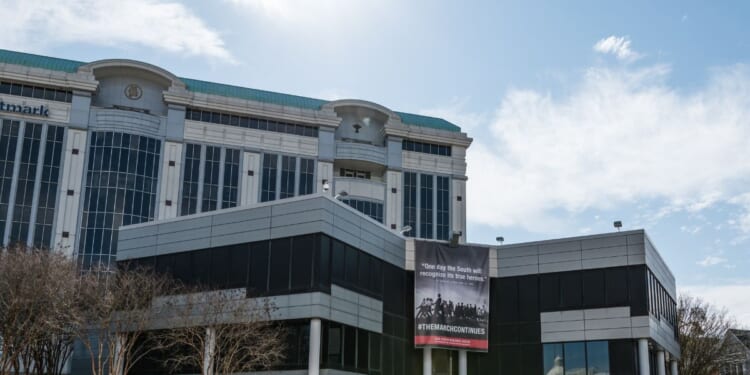 A view of the headquarters of the Southern Poverty Law Center established in 1971.