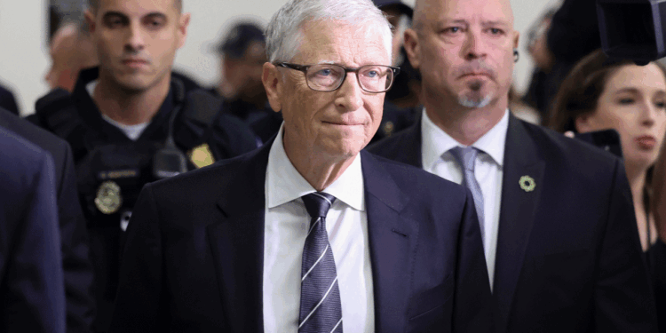 Microsoft Co-Founder Bill Gates arrives to testify at a closed-door interview with the House Oversight Committee on Capitol Hill on June 10, 2026 in Washington, DC. The committee is continuing to hold closed-door interviews as part of their investigation into convicted sex offender Jeffrey Epstein. (Photo by Tom Brenner/Getty Images)