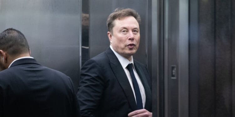 Elon Musk arrives to court at the Ronald V. Dellums Federal Building on April 30, 2026, in Oakland, California.