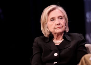 Hillary Clinton attends a conversation with David Remnick at 92NY on June 15, 2026, in New York City.