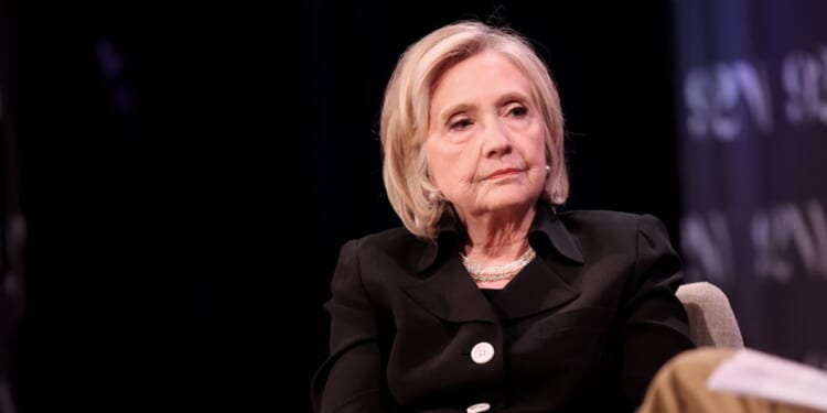 Hillary Clinton attends a conversation with David Remnick at 92NY on June 15, 2026, in New York City.
