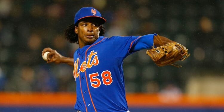 Jenrry Mejia of the New York Mets in action against the against the Cincinnati Reds at Citi Field on April 4, 2014, in New York City.