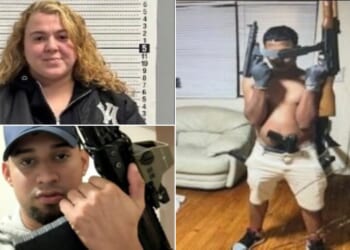 Federal officials said Giovanna Mercedes Moreno Occhipinti, 32, who taught school in the Chicago suburb of Elgin, is suspected of driving Edward Martinez Cermeno , below left, and Ricardo Granadillo Padilla, right, to a house party where the two men reportedly opened fire, killing three people and wounding several others.