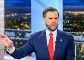 Vice President J.D. Vance visits the show "Hannity" with host Sean Hannity at Fox News Channel Studios on June 15, 2026, in New York City.