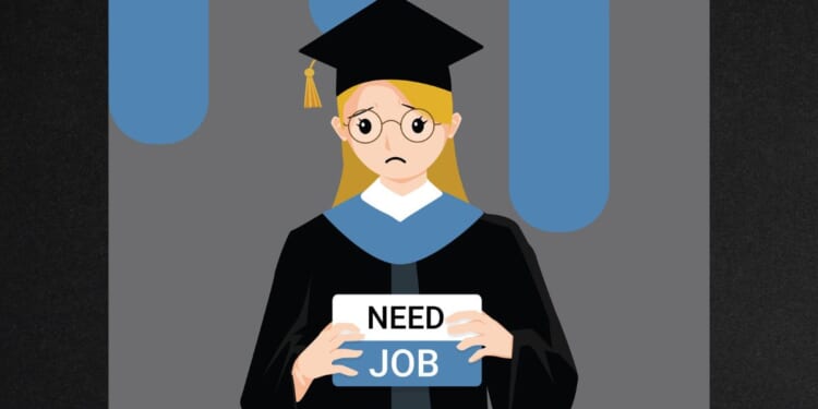 Some recent college graduates have had a rude awakening while trying to break into the job market.