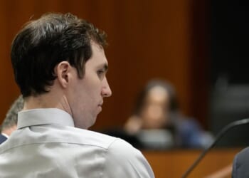 Tyler Robinson, accused in the fatal shooting of Charlie Kirk, appears during a hearing in 4th District Court on June 12, 2026, in Provo, Utah.