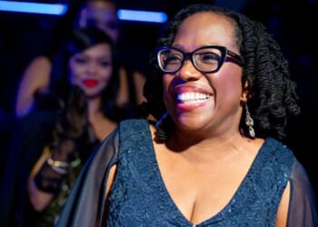 Supreme Court Justice Ketanji Brown Jackson stands at the 68th Grammy Award ceremony on January 29, 2026.