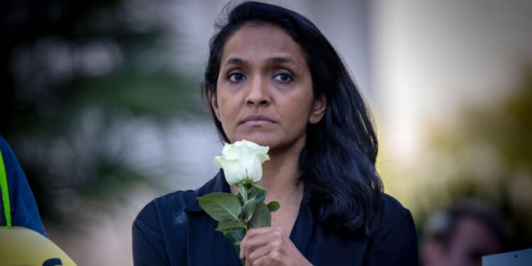 Los Angeles mayoral candidate Nithya Raman, seen in a 2024 photo, apparently failed to advance in Tuesday's primary.