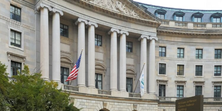 The exterior of the Environmental Protection Agency in Washington is pictured in a 2019 file photo.