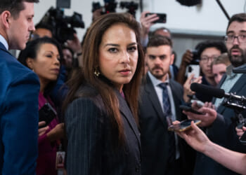 Harmeet Dhillon, assistant attorney general for Civil Rights spoke about reparations lawsuit. (Tom Williams/CQ-Roll Call, Inc via Getty Images)