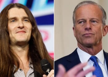 The South Dakota Republican Party Chairman posted an apology to Scott Pressler, left, after Pressler was barred from a dinner Thursday at the state's GOP convention, allegedly at the request of Senate Majority Leader John Thune, who was speaking at the event.