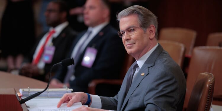 Treasury Secretary Scott Bessent testifies before the House Ways and Means Committee in the Longworth House Office Building on Capitol Hill on June 4, 2026, in Washington, D.C.