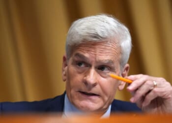 Sen. Bill Cassidy questions Health and Human Services Secretary Robert F. Kennedy Jr. during a Senate Finance Committee meeting at the Dirksen Senate Office Building on Sept. 4, 2025, in Washington, D.C.