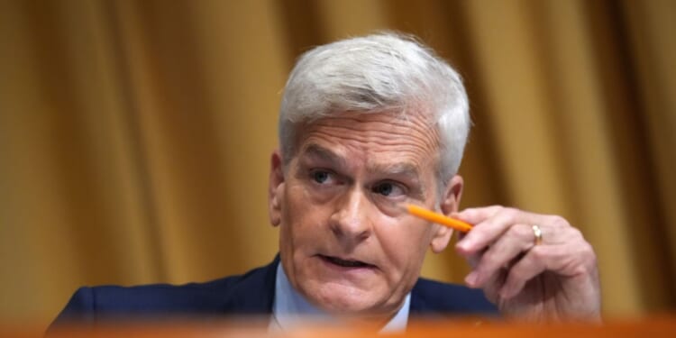 Sen. Bill Cassidy questions Health and Human Services Secretary Robert F. Kennedy Jr. during a Senate Finance Committee meeting at the Dirksen Senate Office Building on Sept. 4, 2025, in Washington, D.C.
