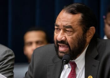 Rep. Al Green (D-TX) questions former members of the Wells Fargo Board of Directors during a House Financial Services Committee hearing on Capitol Hill in Washington on March 11, 2020.