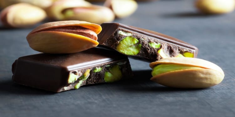 pistachios and dark chocolate together are a powerful combo to supercharge your health, all while enjoying incredible taste!