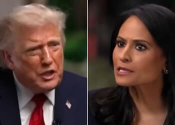 President Donald Trump soon grew tired of Kristen Welker's biased questioning.