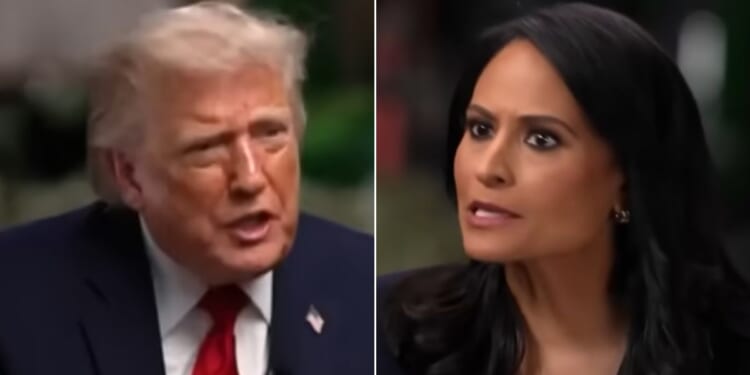 President Donald Trump soon grew tired of Kristen Welker's biased questioning.
