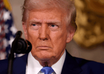 President Donald Trump delivers remarks.