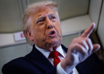 President Donald Trump said the United States "must, of necessity, respond" to Iran's shooting down a U.S. Apache helicopter near the Strait of Hormuz.
