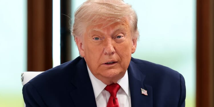 President Donald Trump said those who think he was not tough enough on Iran "are either jealous, bad people, or stupid."
