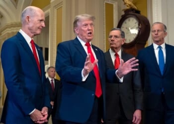 Trump spars with GOP senators on Iran war powers, pushes SAVE America Act