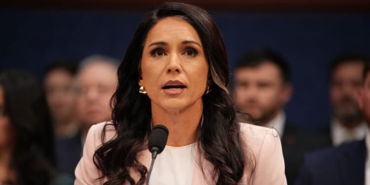Director of National Intelligence Tulsi Gabbard, seen in a March photo, released the controversial information Friday.