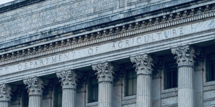 A view of the U.S. Department of Agriculture.