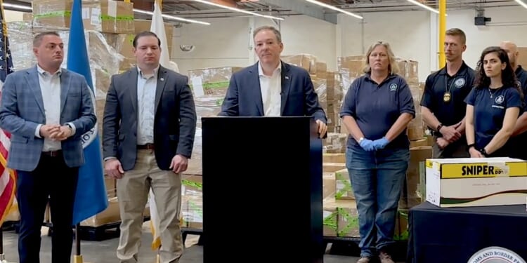 U.S. Environmental Protection Agency Administrator Lee Zeldin speaks during an event.