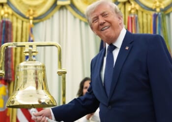 Trump rings opening bell for stock markets and launches Trump Accounts for America’s children