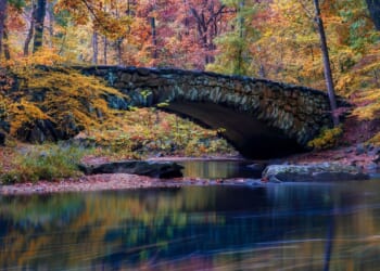 Car careens into Rock Creek during rain