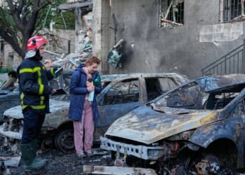 Russian missile attack on Kyiv kills 1 and exposes holes in air defenses