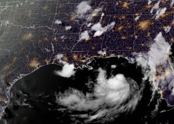 Tropical Storm Bertha in the Gulf of Mexico is moving toward the Florida Panhandle and Alabama