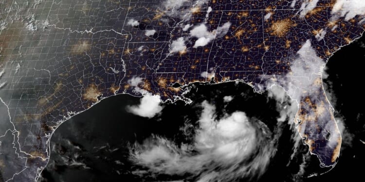 Tropical Storm Bertha in the Gulf of Mexico is moving toward the Florida Panhandle and Alabama