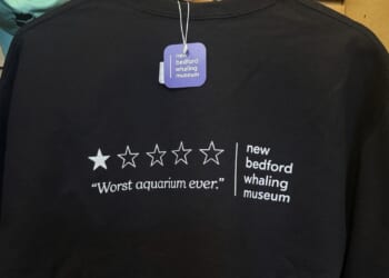 Whaling Museum goes viral for ‘worst aquarium ever’ T-shirts, totes