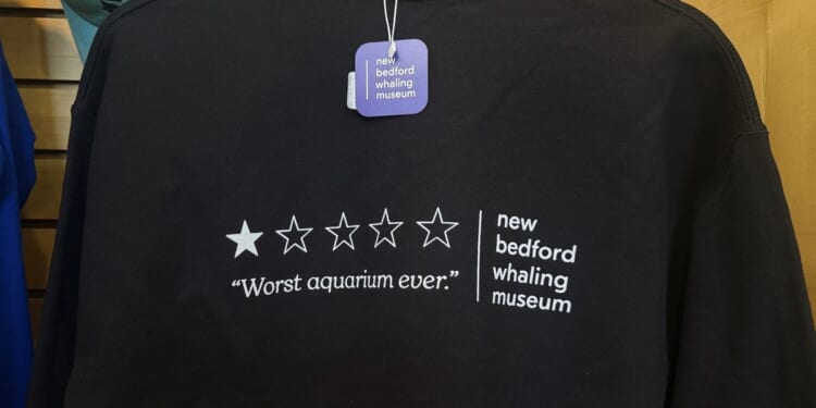 Whaling Museum goes viral for ‘worst aquarium ever’ T-shirts, totes