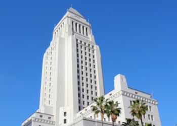 Los Angeles City Hall in Los Angeles, California.