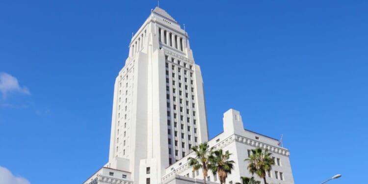 Los Angeles City Hall in Los Angeles, California.