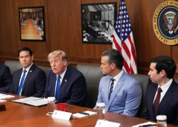 Trump hosts rare Cabinet meeting at Camp David