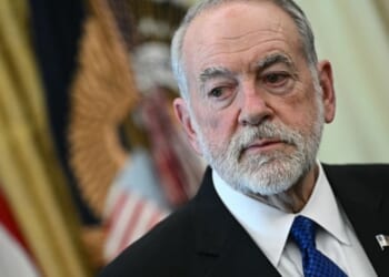 United States Ambassador to Israel Mike Huckabee is pictured in the White House in Washington, D.C. on April 23, 2026.