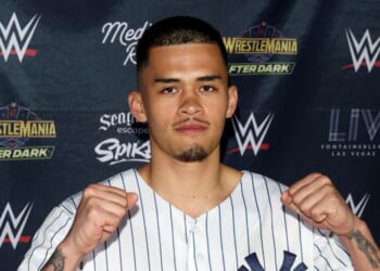 Sneako attends WrestleMania After Dark Las Vegas Hall of Fame event featuring Metro Boomin at LIV Nightclub at Fontainebleau Las Vegas on April 19, 2025, in Las Vegas, Nevada.
