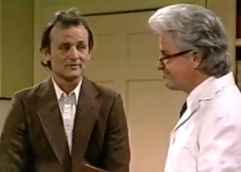 Bill Murray acts in a March 1987 skit for "SNL."