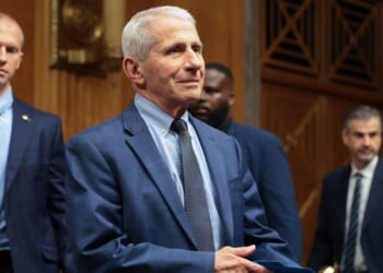 Former NIH Director Anthony Fauci arrives for testimony before the Senate Homeland Security and Governmental Affairs Committee hearing on July 29, 2026, in Washington, D.C.