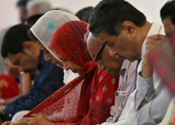 Christians attend an Easter Sunday mass at Central Brooks Memorial Church in Karachi, Pakistan on April 5, 2026.