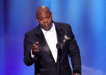 Dave Chappelle attends the 51st AFI Lifetime Achievement Award: A Tribute Celebrating Eddie Murphy at Dolby Theatre on April 18, 2026, in Los Angeles, California.