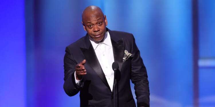 Dave Chappelle attends the 51st AFI Lifetime Achievement Award: A Tribute Celebrating Eddie Murphy at Dolby Theatre on April 18, 2026, in Los Angeles, California.