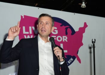 DNC Chair Ken Martin attends the event 'Celebrities And National Leaders At the DNC Winter Meeting For Stand Up For a Living Wage' at The Three Clubs on Dec. 10, 2025, in Los Angeles, California.