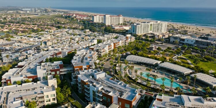 Huntington Beach, California, is a Republican stronghold in a deep-blue state.