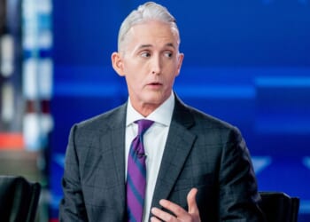 Former U.S.Rep.Trey Gowdy, seen during Fox News Channel’s election night coverage on Nov. 8, 2022, was the front-runner in a poll for a job he says he doesn't want.