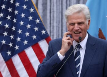 Franklin Graham delivers a sermon during a Christmas service at the Pentagon on Dec. 17, 2025, in Arlington, Virginia.